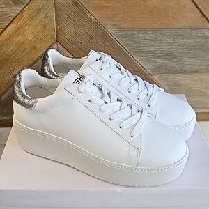 Ash White and Silver Women's Sneakers